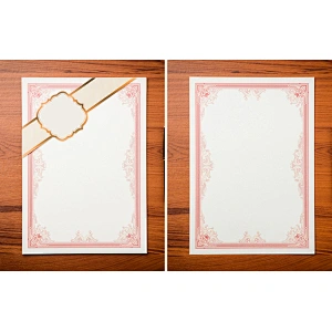 Vintage Scrapbook Paper Award Certificate, High quality Foil Hot Stamping A4 Paper