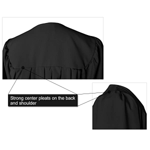 Matte Bachelor's Black Graduation Cap Gowns & Tassel