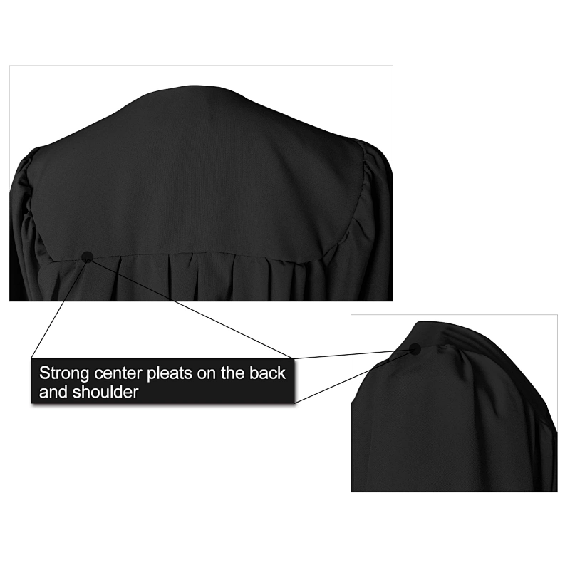 Matte Bachelor's Black Graduation Cap Gowns & Tassel