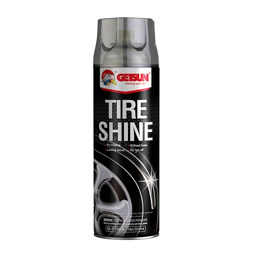 Hot sale car care product aerosol spray tire shine getsun G-7130A