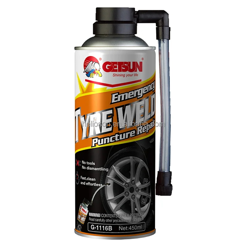 Getsun Tyre Sealing and Inflating Fix Emergent Solution Tire Crack Repairing