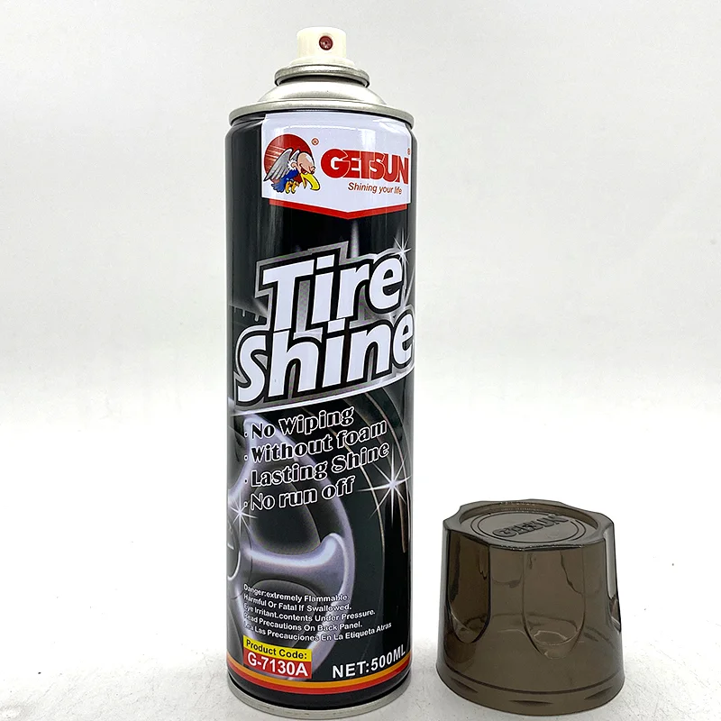 GETSUN Factory Price Tire Foam Cleaner Tire Shine Spray for Car Cleaner