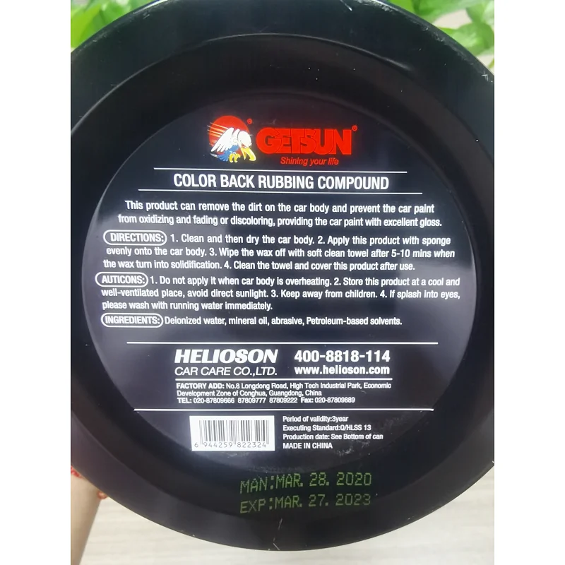 High Quality Hot Sales removal of scratches rubbing compound polish