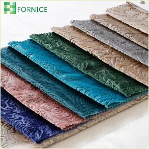 Italian velvet taped upholstery sofa fabric