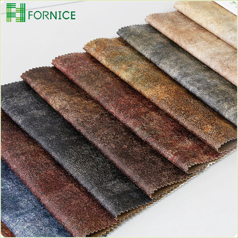 Imitation cotton velvet embossed bronzing upholstery sofa fabric