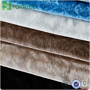 Weft knitted poly velour ice flower printed upholstery sofa fabric