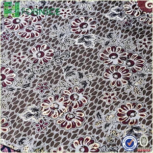 Warp knitted poly velour printed upholstery sofa fabric