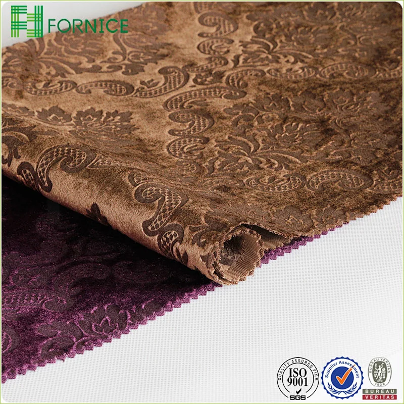 Italian velvet taped upholstery sofa fabric