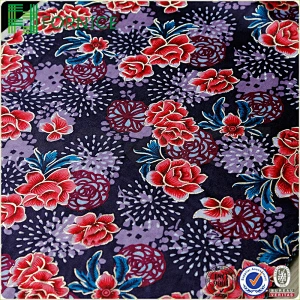 Warp knitted poly velour printed upholstery sofa fabric