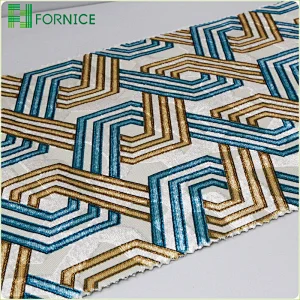 Weft knitted jacquard printed upholstery sofa fabric