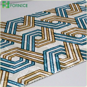 Weft knitted jacquard printed upholstery sofa fabric