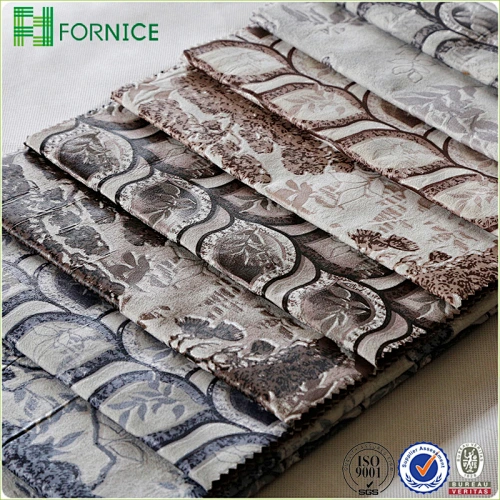 Suede printed bronzing upholstery sofa fabric