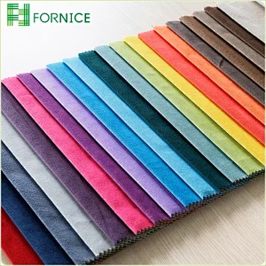 Micro velvet plain dyed furniture sofa fabric