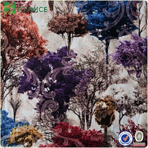 Micro velvet printed upholstery sofa fabric