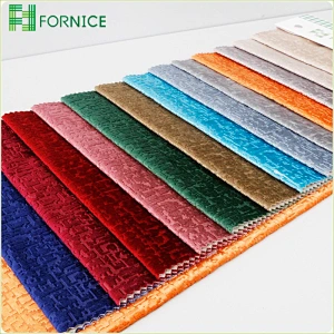 Italian velvet embossed upholstery sofa fabric