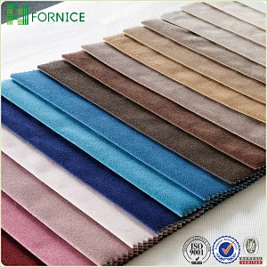 Micro velvet plain dyed upholstery sofa fabric