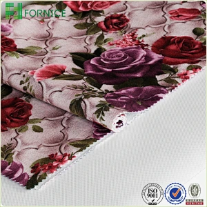 Jaguar flat twill velvet printed upholstery sofa fabric