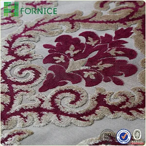 Weft knitted jacquard upholstery sofa fabric