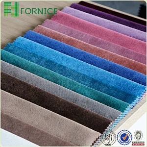 Jaguar flat twill shiny velvet plain dyed upholstery sofa fabric