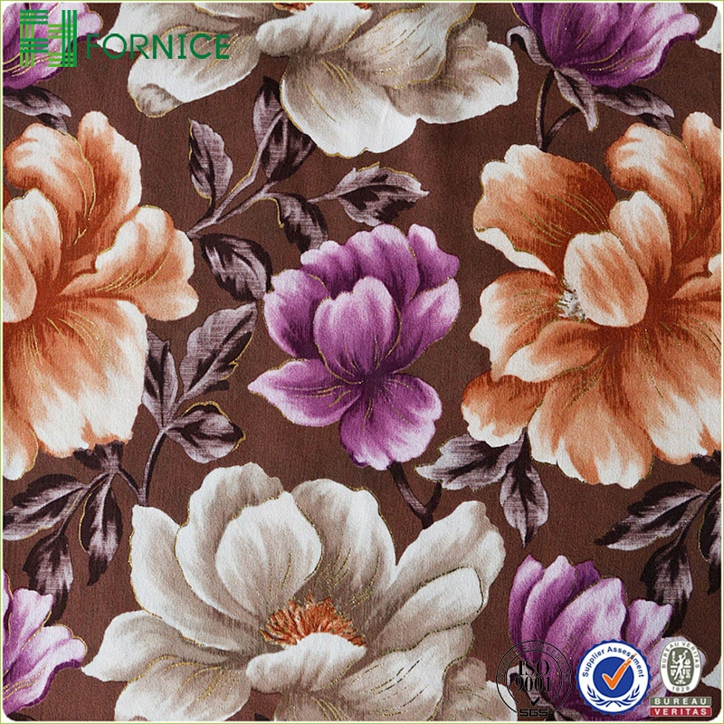 Micro velvet printed upholstery sofa fabric