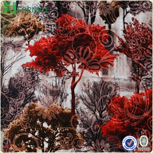 Micro velvet printed upholstery sofa fabric