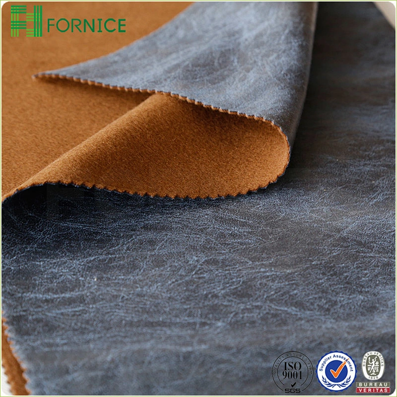 Suede printed bronzing upholstery sofa fabric