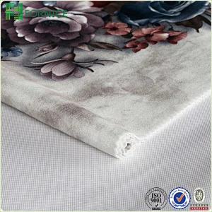 Italian velvet printed upholstery sofa fabric
