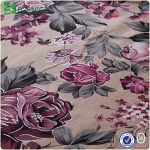 Micro velvet printed upholstery sofa fabric
