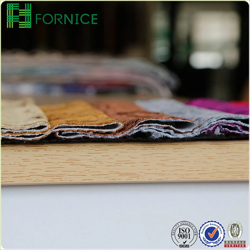 Weft knitted poly velour crushed upholstery sofa fabric