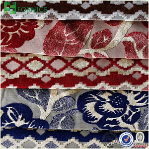 Weft knitted jacquard upholstery sofa fabric