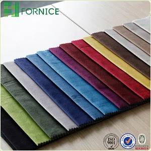 Micro velvet plain dyed upholstery sofa fabric