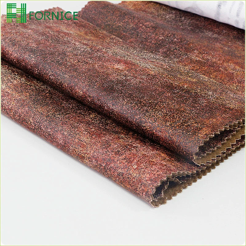 Imitation cotton velvet embossed bronzing upholstery sofa fabric