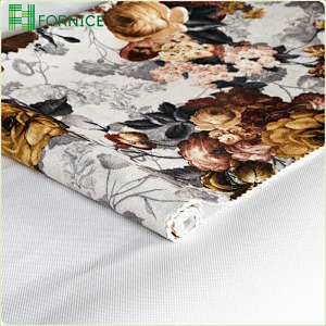 Italian velvet printed upholstery sofa fabric