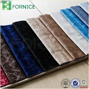 Weft knitted poly velour ice flower printed upholstery sofa fabric