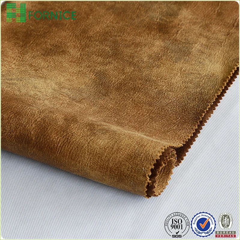 Suede printed bronzing upholstery sofa fabric