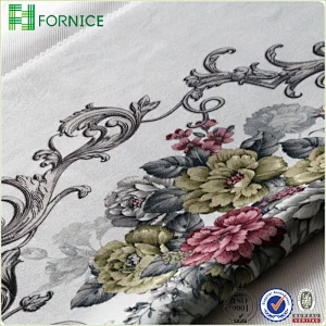 Italian velvet printed upholstery sofa fabric