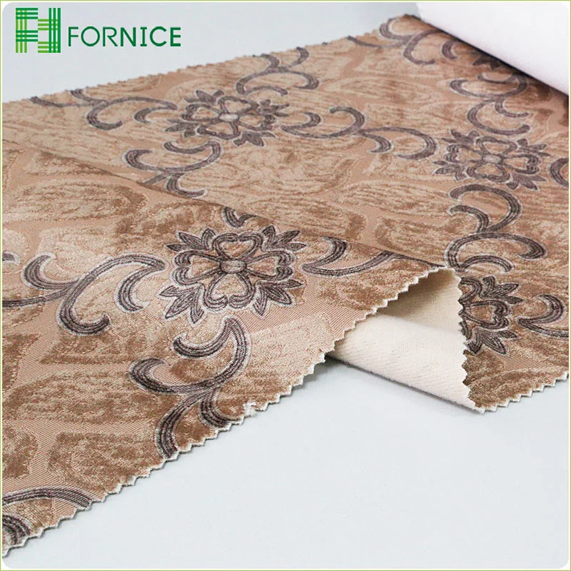 High-quality 100% polyester weft knitted jacquard furniture sofa fabric