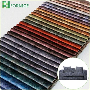 High-quality 100% polyester warp knitted holland velvet taped upholstery sofa fabric