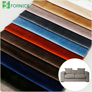 High-quality 100% polyester warp knitted holland velvet printed embossed upholstery sofa fabric