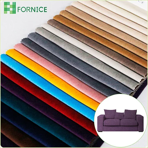 2020 new designs 100% polyester warp knitted matte velvet dyed printed fabric for upholstery sofa
