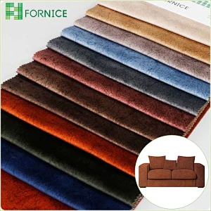 High-quality 100% polyester warp knitted holland velvet printed furniture sofa fabric