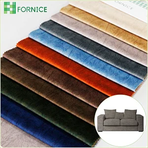 High-quality 100% polyester warp knitted holland velvet printed furniture sofa fabric