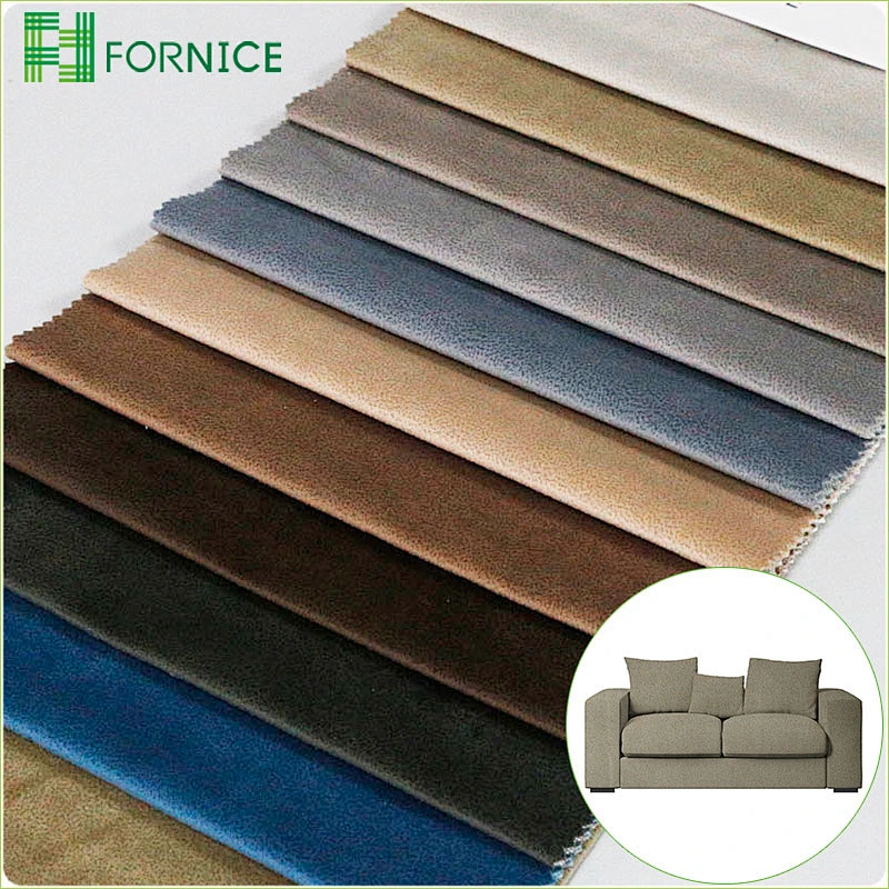 High-quality 2020 new designs 100% polyester warp knitted micro velvet burnout upholstery sofa fabric