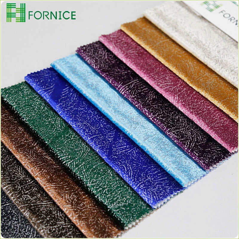 High-quality 100% polyester warp knitted poly velour upholstery sofa fabric