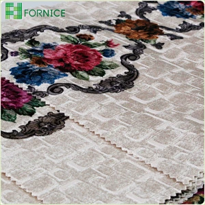 High-quality 100% polyester weft knitted jacquard upholstery sofa fabric