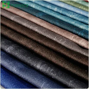 2020 new designs 100% polyester warp knitted holland velvet taped fabric for upholstery sofa