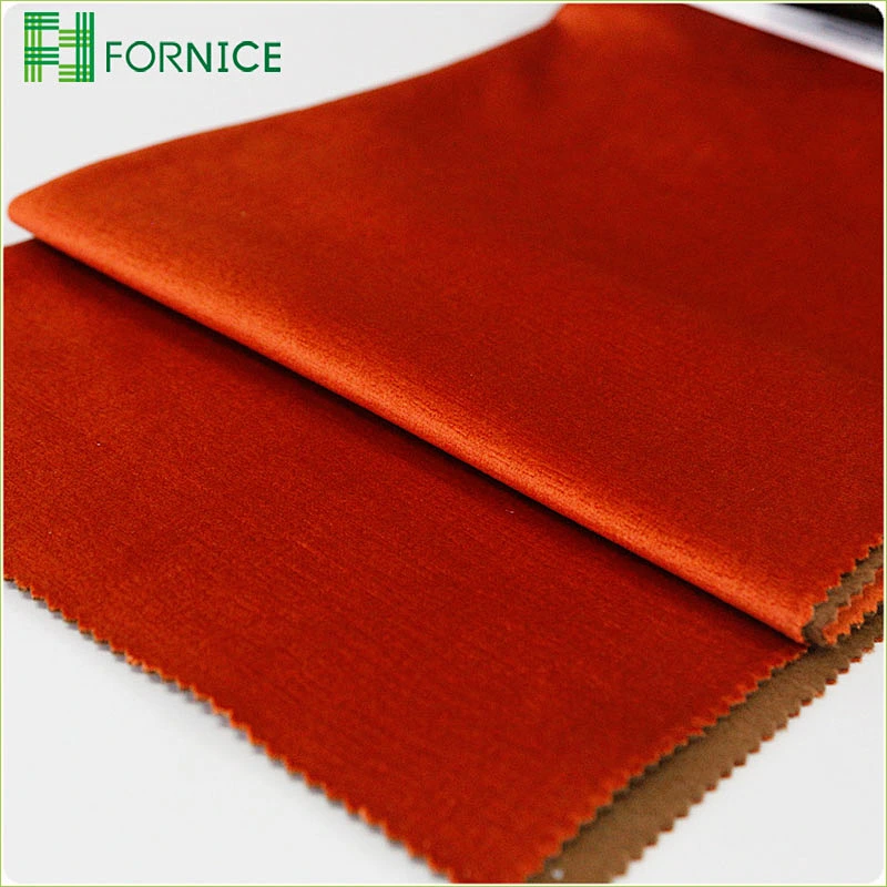 High-quality 100% polyester warp knitted holland velvet printed embossed upholstery sofa fabric