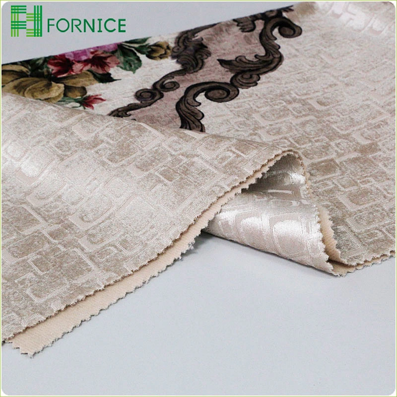 High-quality 100% polyester weft knitted jacquard upholstery sofa fabric