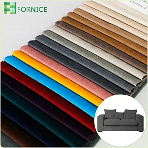High-quality 100% polyester warp knitted matte velvet dyed printed upholstery sofa fabric