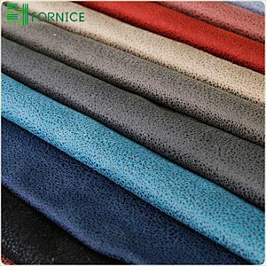 High-quality 2020 new designs 100% polyester warp knitted suede bronzing upholstery sofa fabric